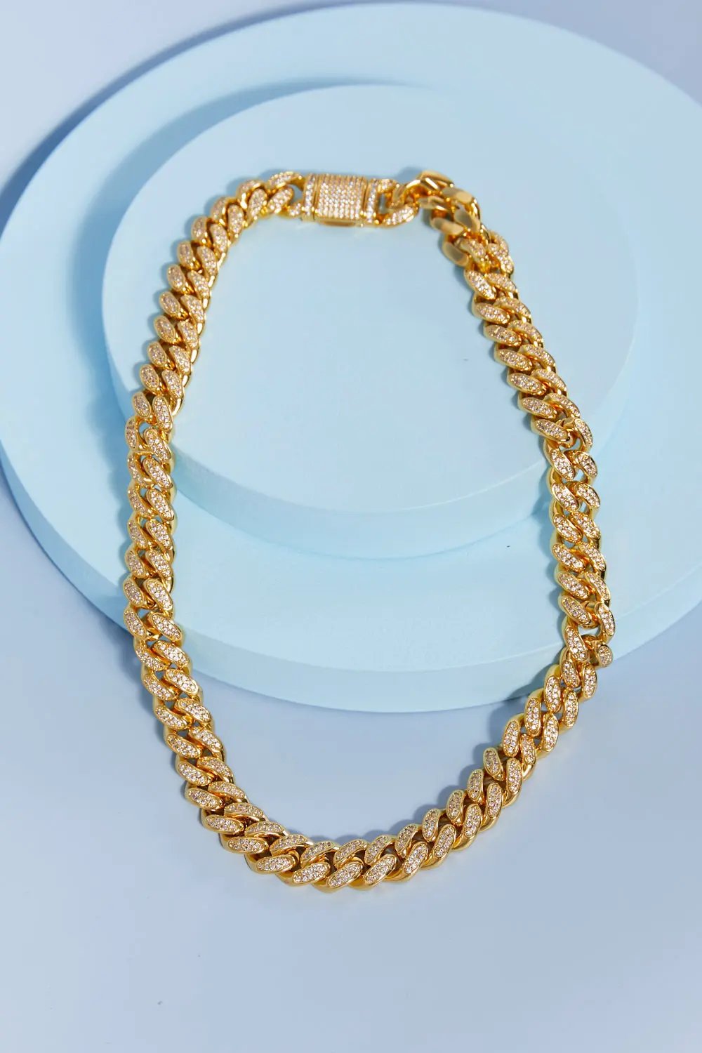 Brass Curb Chain Necklace by Partner Labels