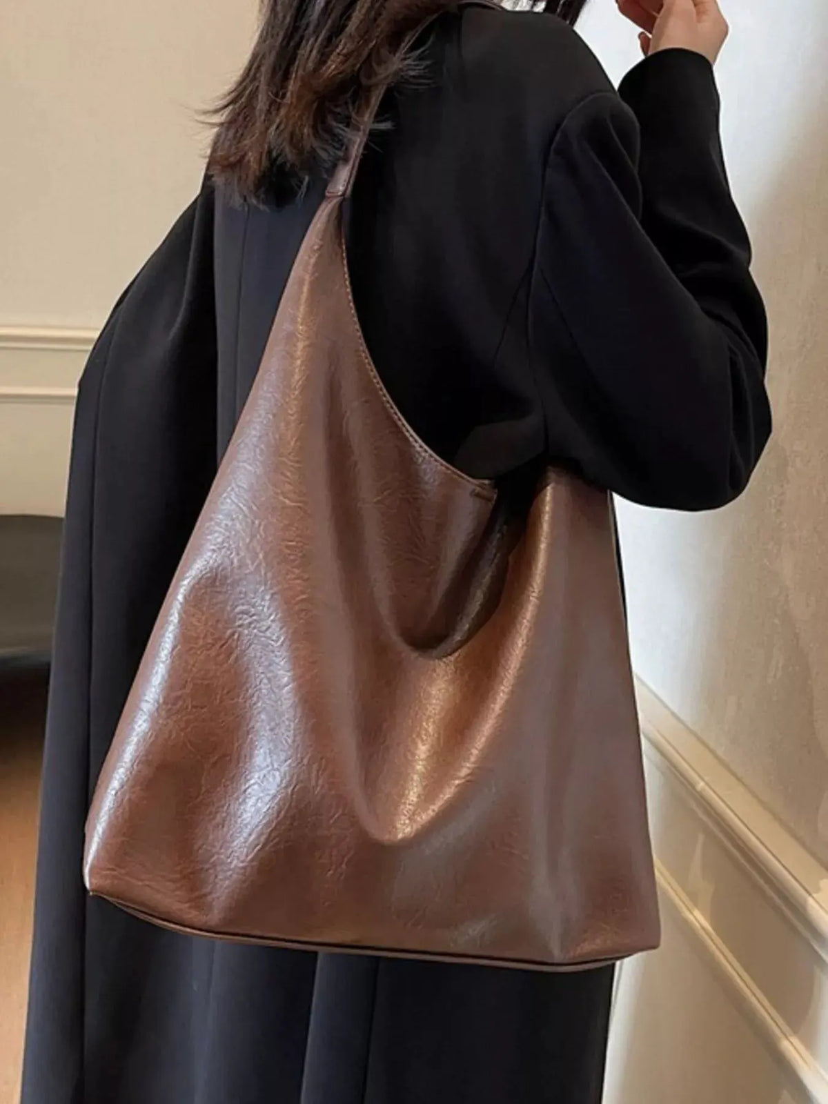 PU Leather Tote Bag by Partner Label