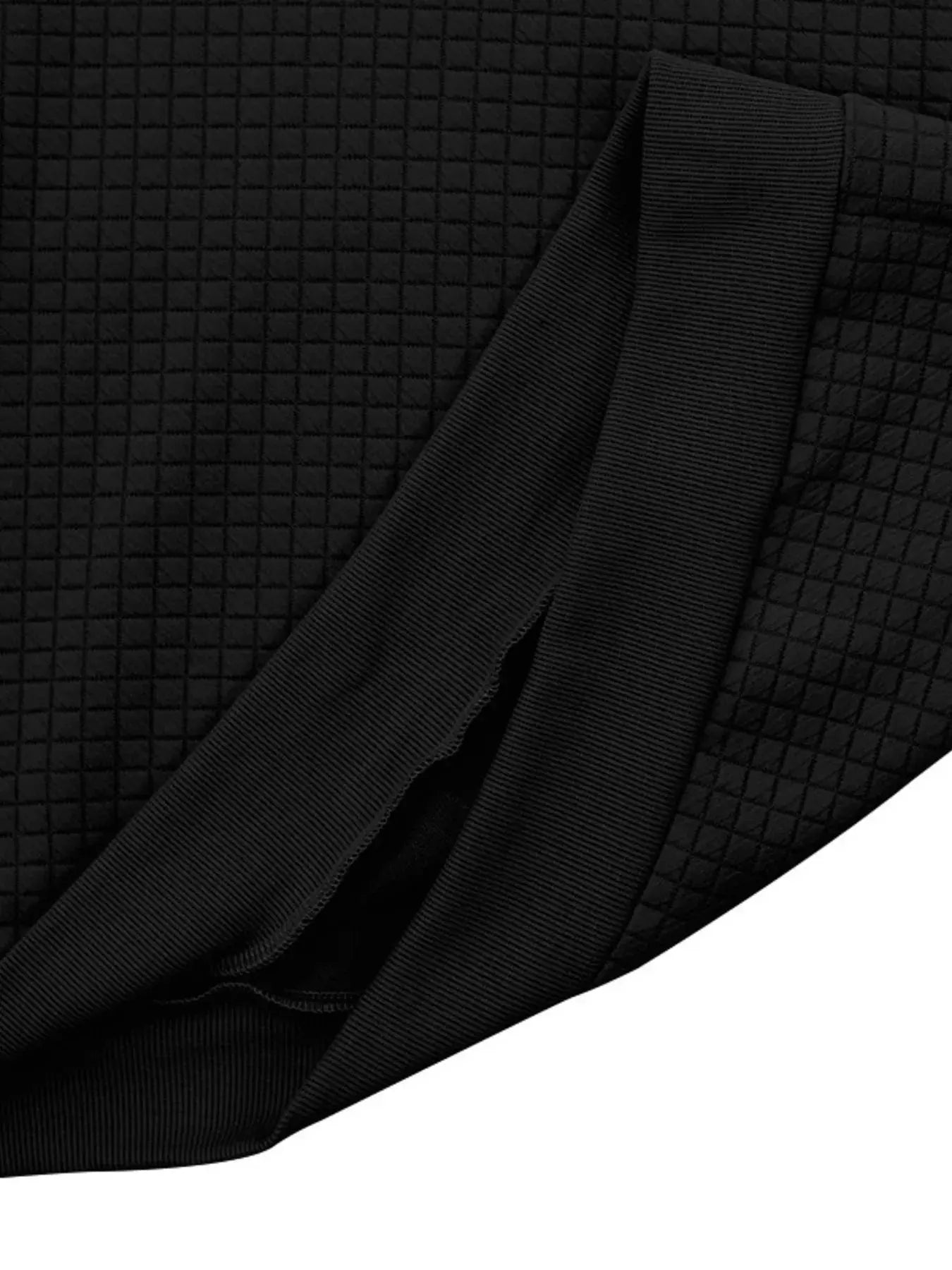 Men's Full Size Drawstring Contrast Shoulder Panels Hoodie Plus Size by Partner Label