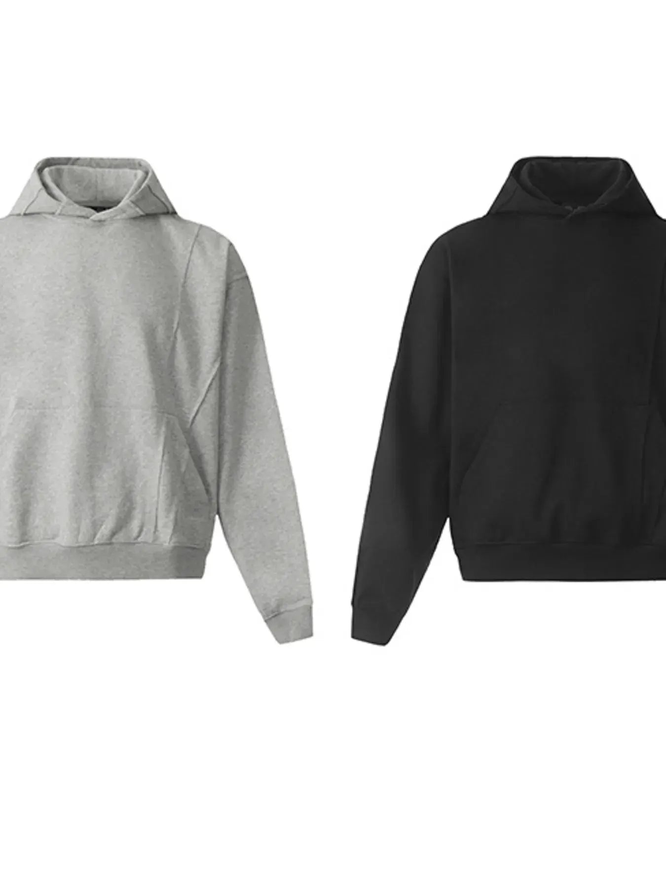Men's Long Sleeve Hoodie with Kangaroo Pocket by Trendsi
