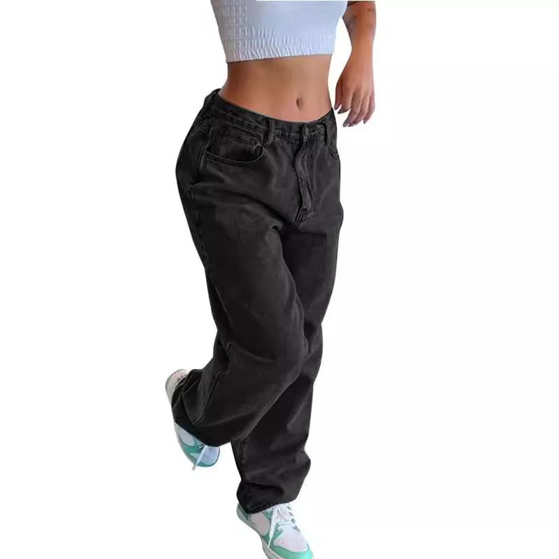 Casual Retro Loose Denim Trousers Women by Maiden-Art