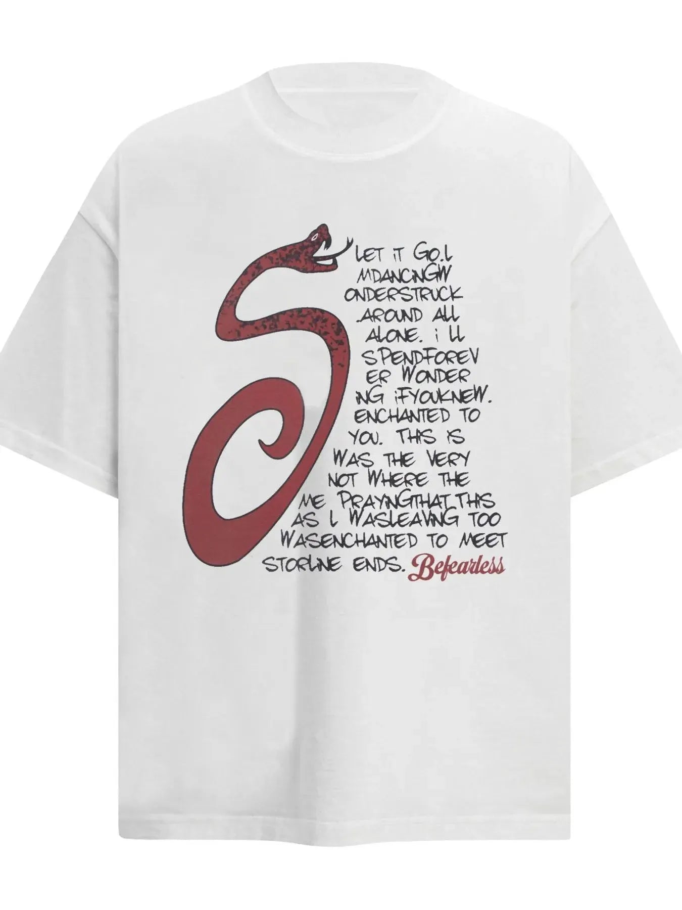 Men’s Letter Round Neck Short Sleeve T‑Shirt | Partner Labels Selection by Partner Label