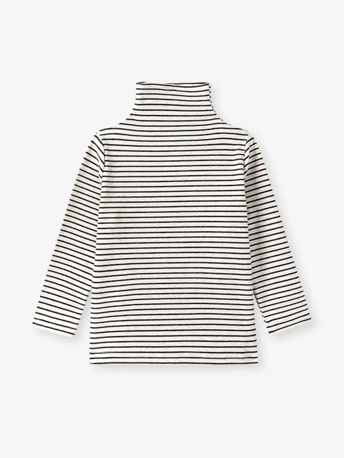 Children's Long-Sleeve Striped Turtleneck T-Shirt by Trendsi