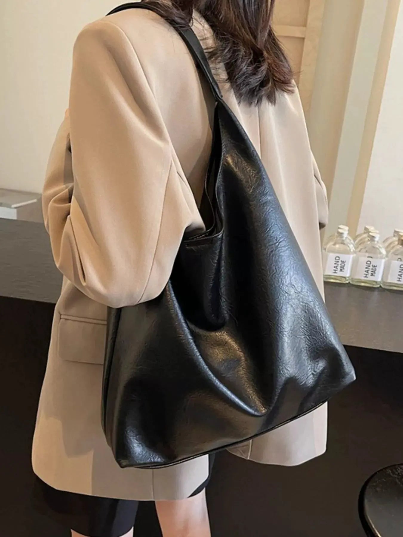 PU Leather Tote Bag by Partner Label