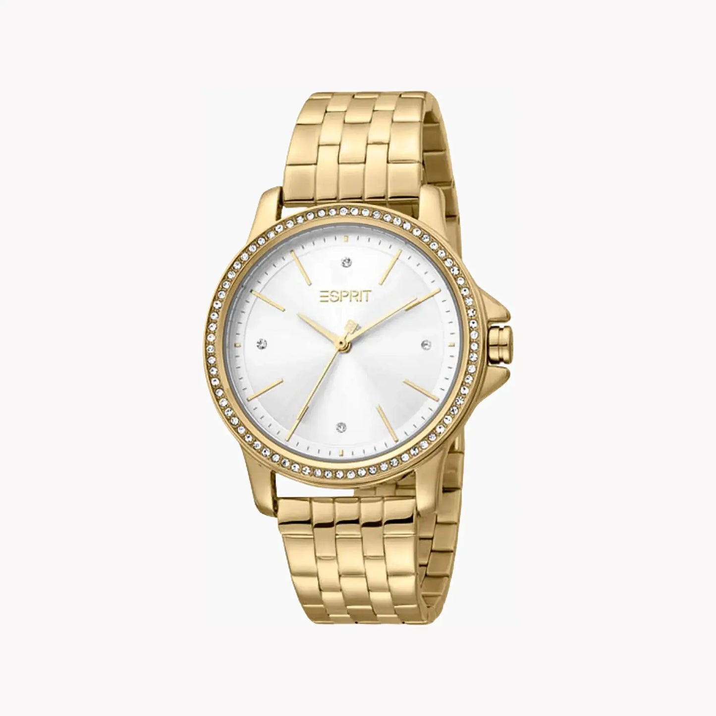 Esprit Women's Gold Stainless Steel Watch, Silver Dial | ES1L143M1065 by ESPRIT