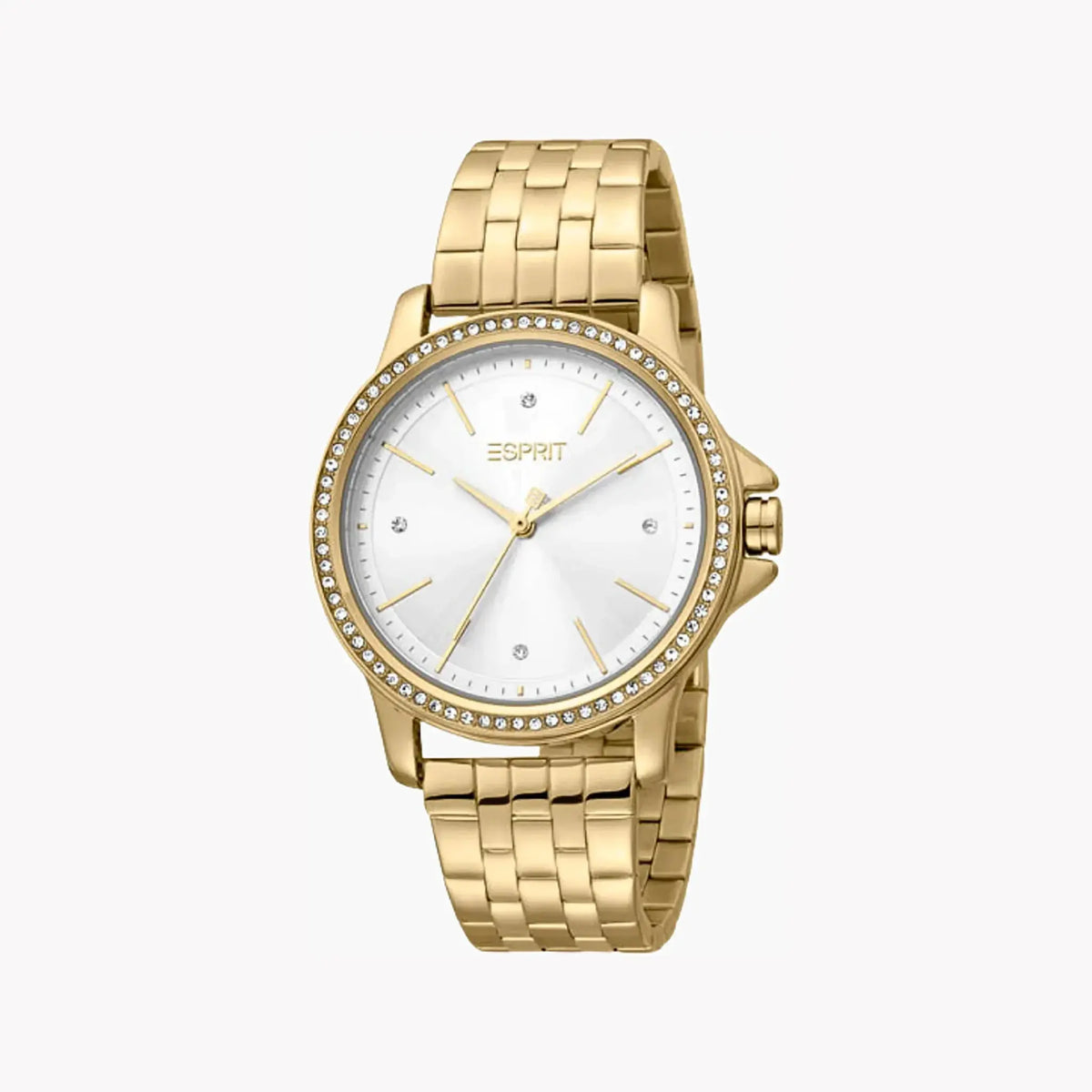 Esprit Women's Gold Stainless Steel Watch, Silver Dial | ES1L143M1065 by ESPRIT