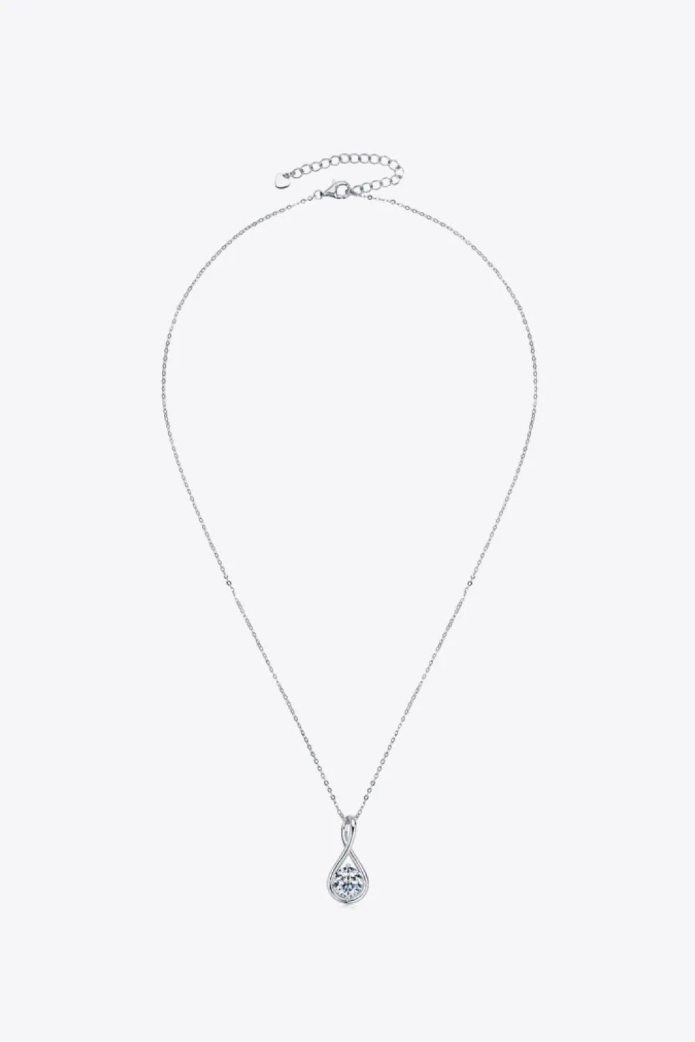 2 Carat Moissanite 925 Sterling Silver Necklace by Partner Labels