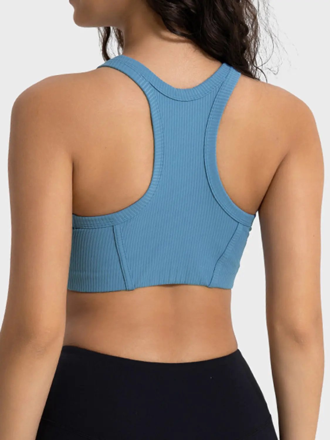 Millennia Wide Strap Cropped Sport Tank by Millennia