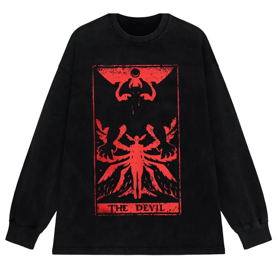 Devilman Crybaby Anime Graphic T-Shirt Men Harajuku Cotton Tee by Vimost Shop