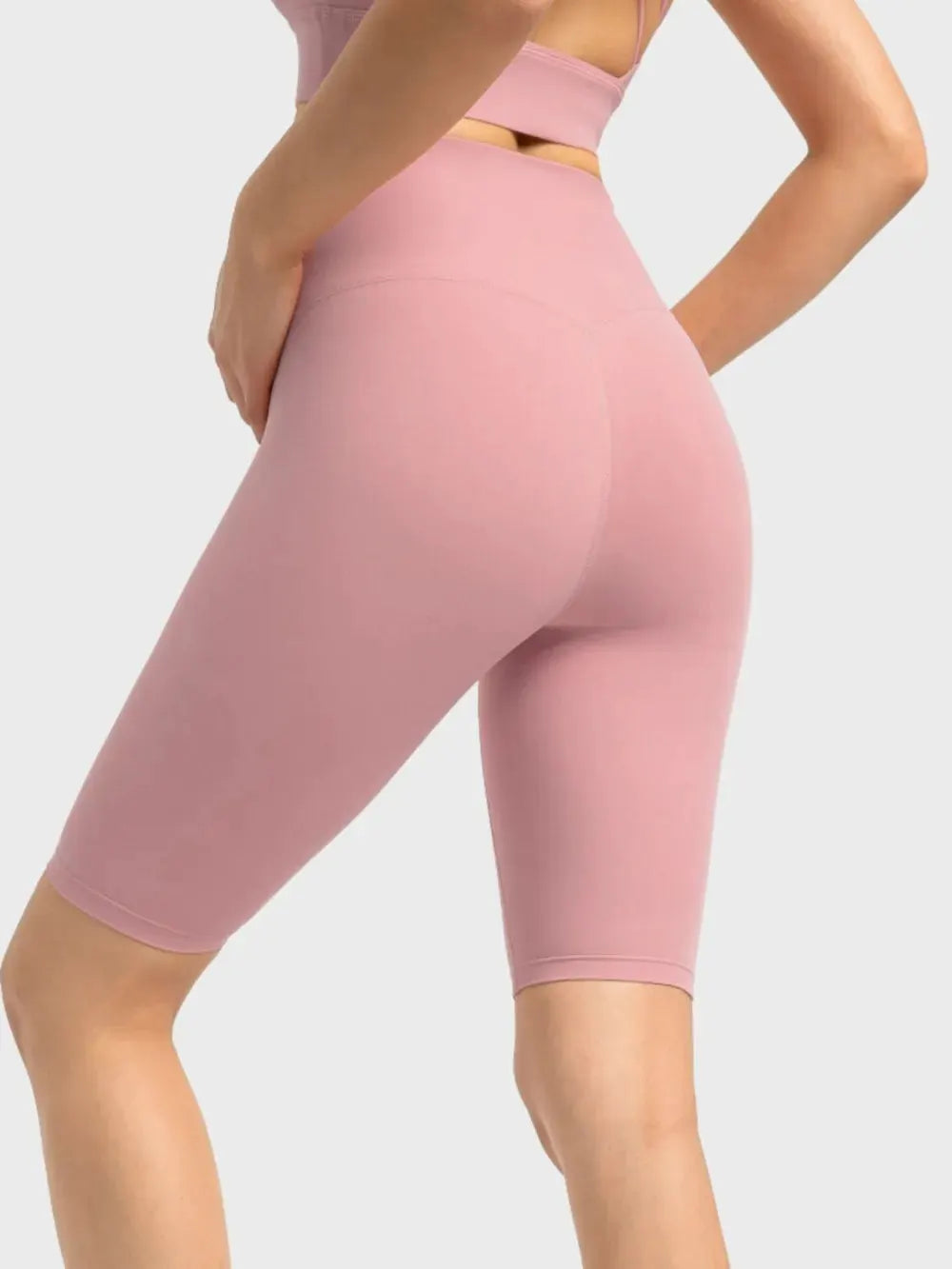 Millennia High Rise Wide Waistband Active Shorts by Millennia