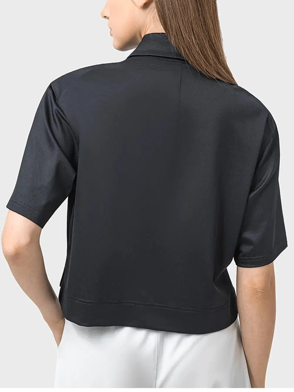 Millennia Half Button Short Sleeve Active T-Shirt by Millennia
