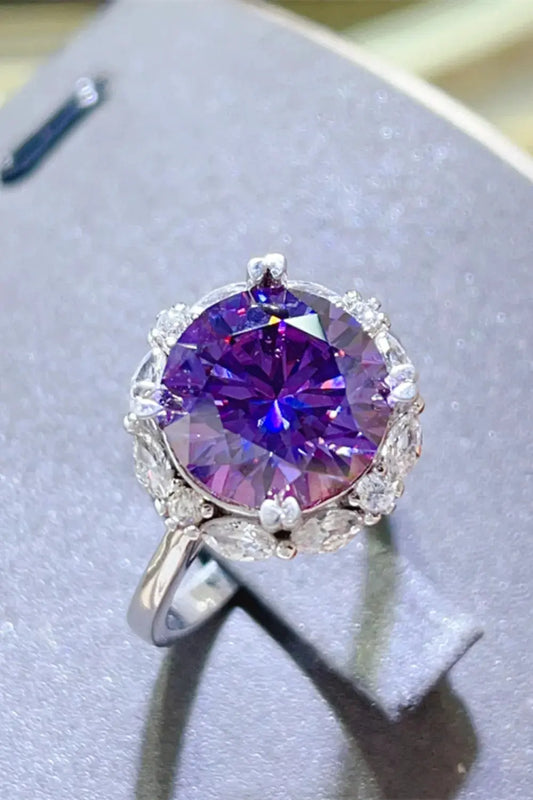 5 Carat Moissanite 925 Sterling Silver Ring by Partner Label