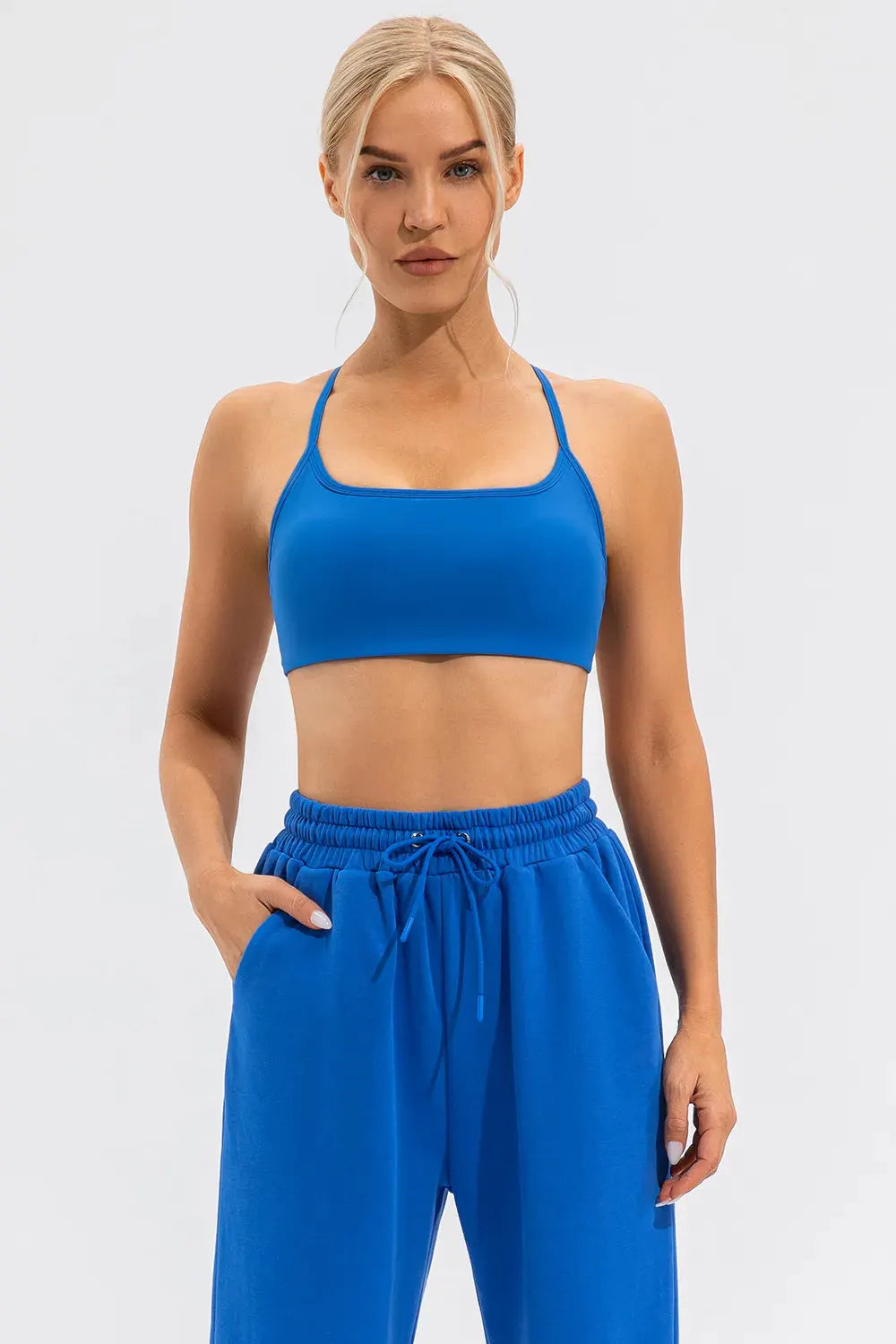 Crisscross Spaghetti Strap Active Cami by Partner Label