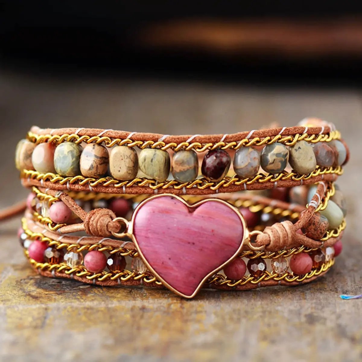 Crystal Bead Bracelet by Partner Label