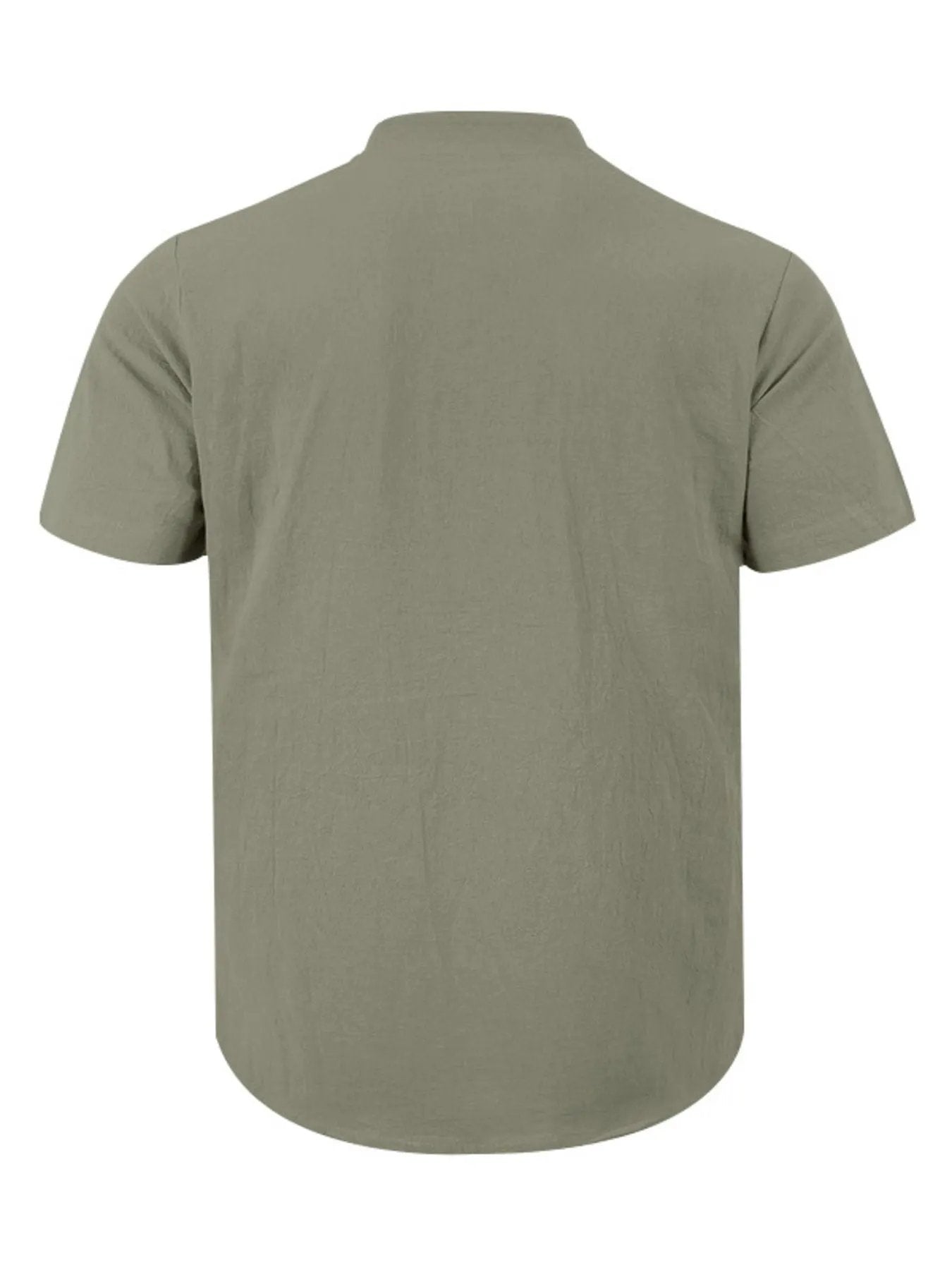 Men's Full Size Casual Short Sleeve Shirt Plus Size by Trendsi