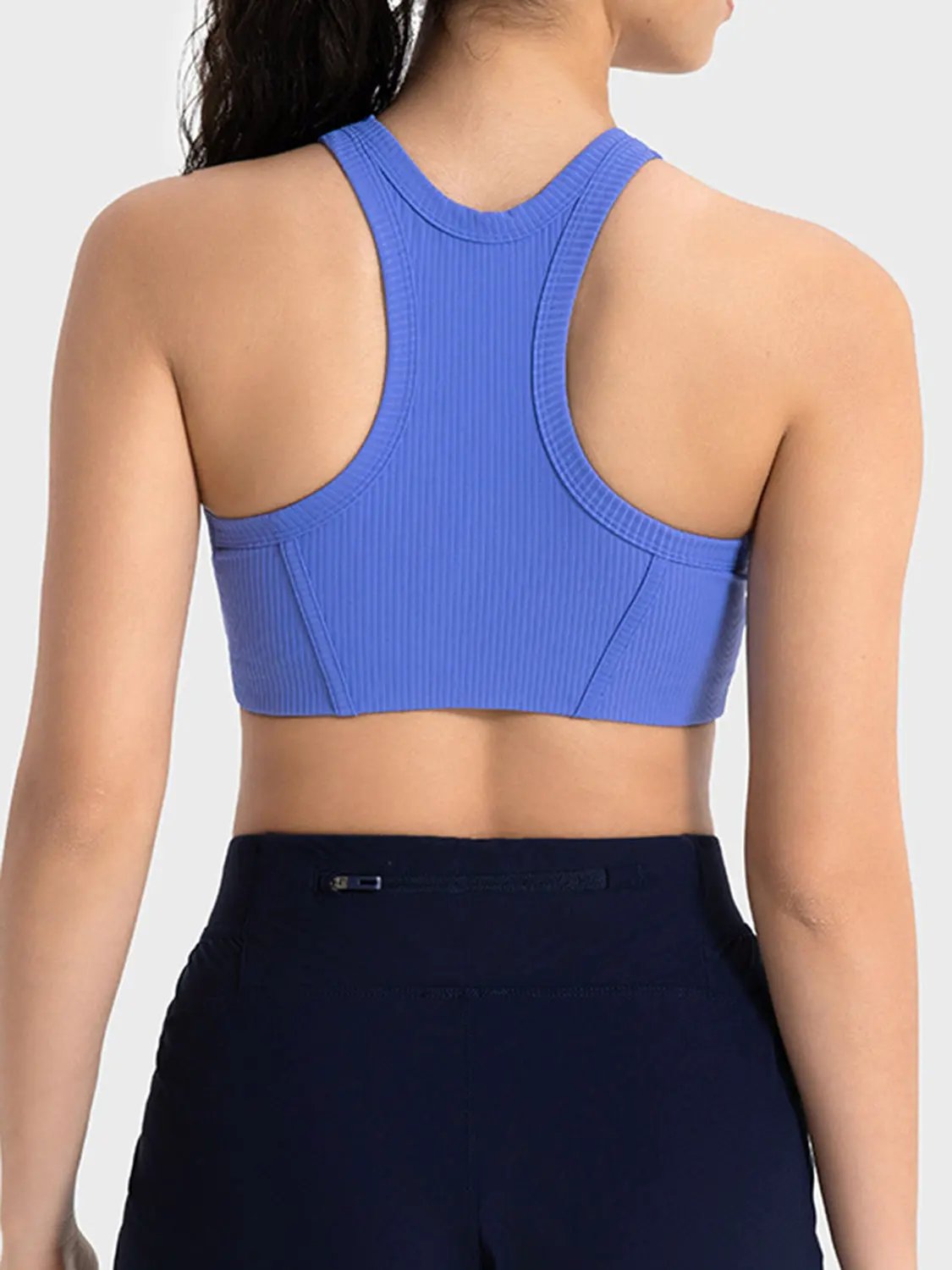 Millennia Wide Strap Cropped Sport Tank by Millennia