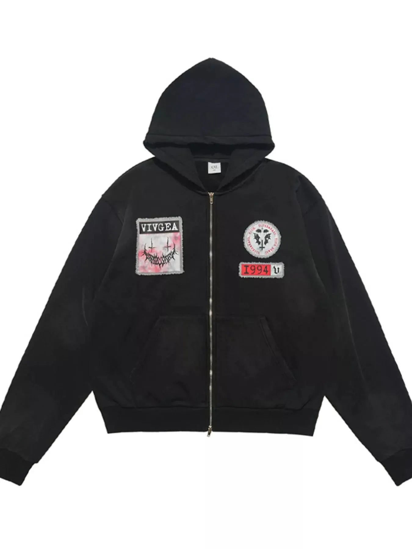 Men's Zip Up Long Sleeve Hoodie by Partner Label