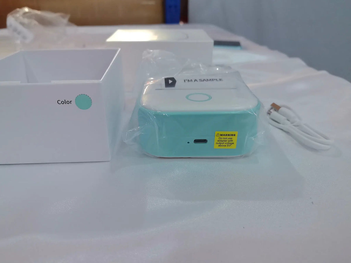 Portable Mini Thermal Label Printer Home Photo Printer Student Wrong Question Printer Bluetooth-compatible Mini Label Printer Price Tag by Maiden-Art