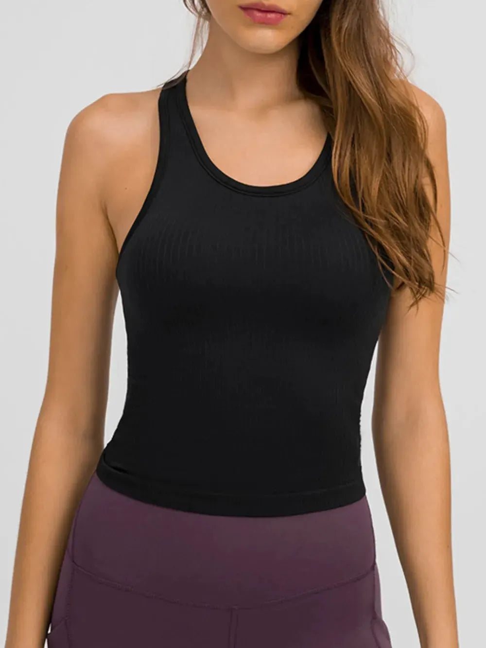 Millennia Round Neck Racerback Active Tank by Millennia