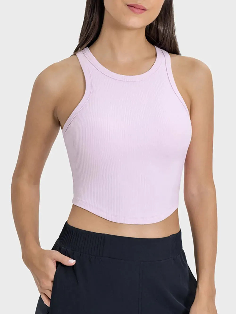 Millennia Round Neck Racerback Active Tank by Millennia