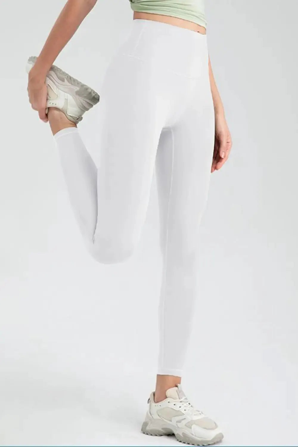 Wide Waistband High Waist Sport Leggings by Partner Label