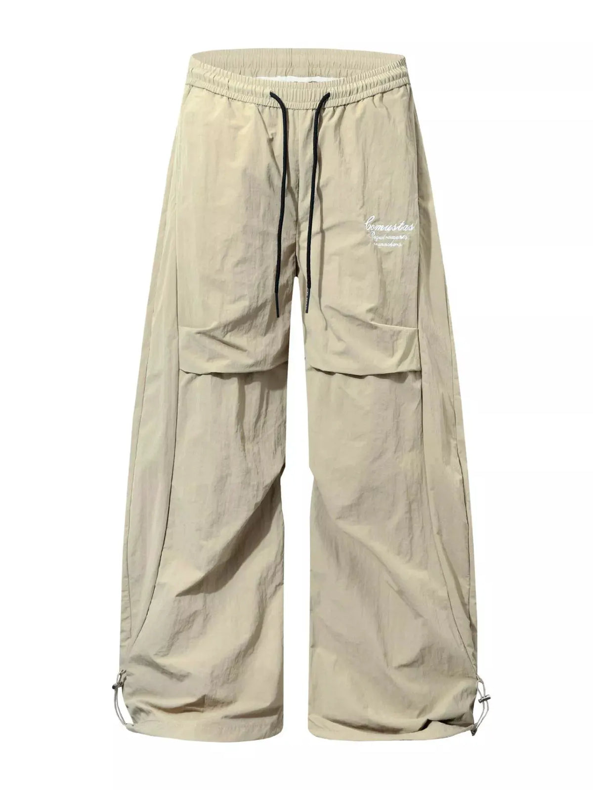 Men's Loose Fit Cargo Pants with Drawstring Waist and Adjustable Cuffs by Trendsi