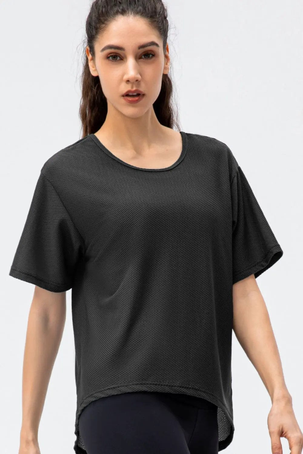 Round Neck Short Sleeve Active Tee by Partner Label