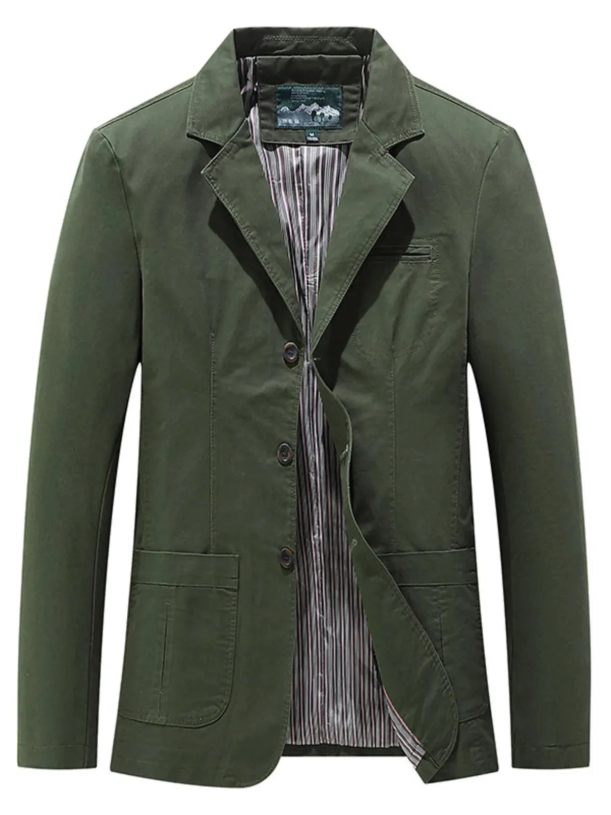 Men's Plus Size Casual Lapel Collar Blazer by Trendsi
