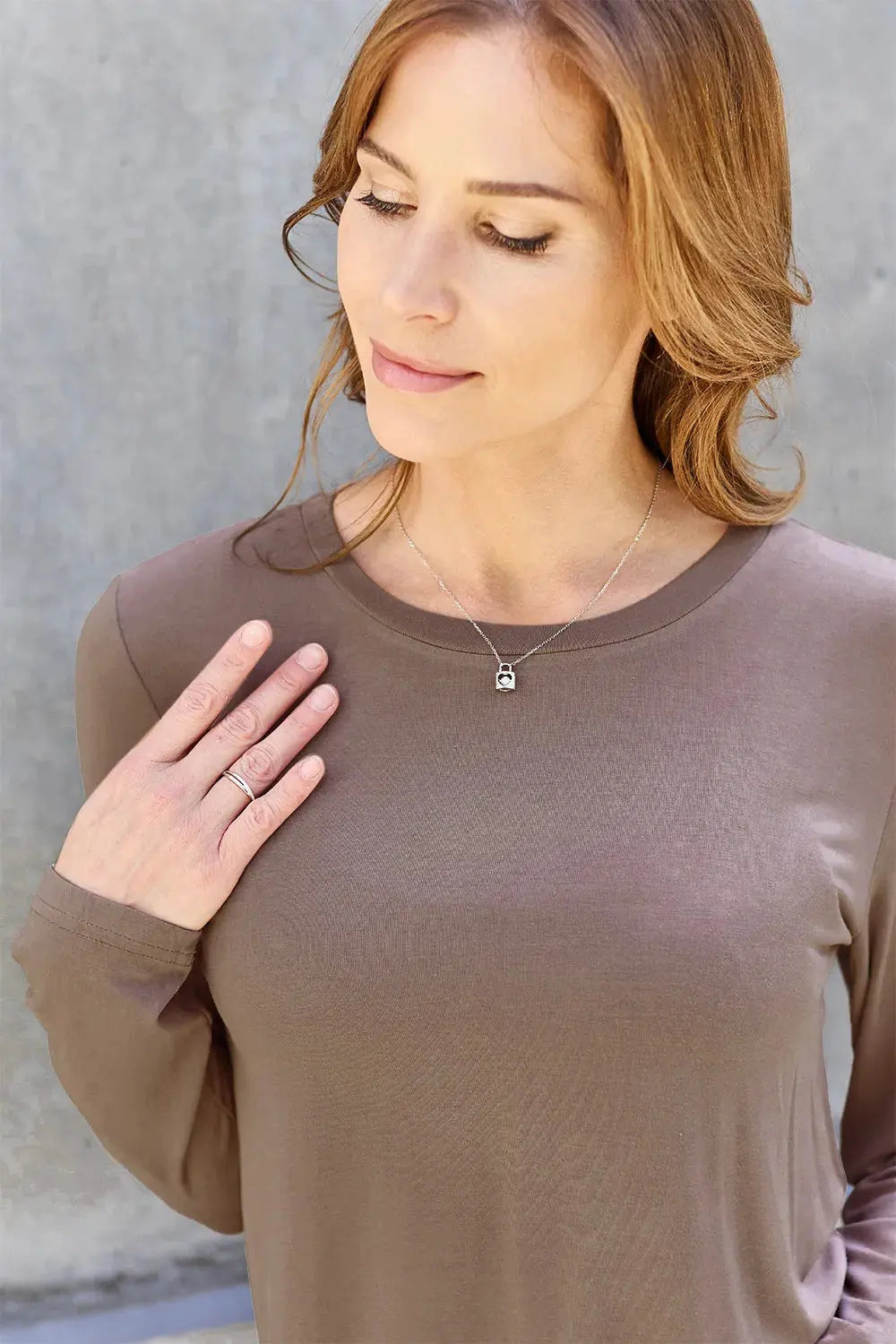 Basic Bae Full Size Round Neck Long Sleeve Top | Partner Labels Selection by Partner Label