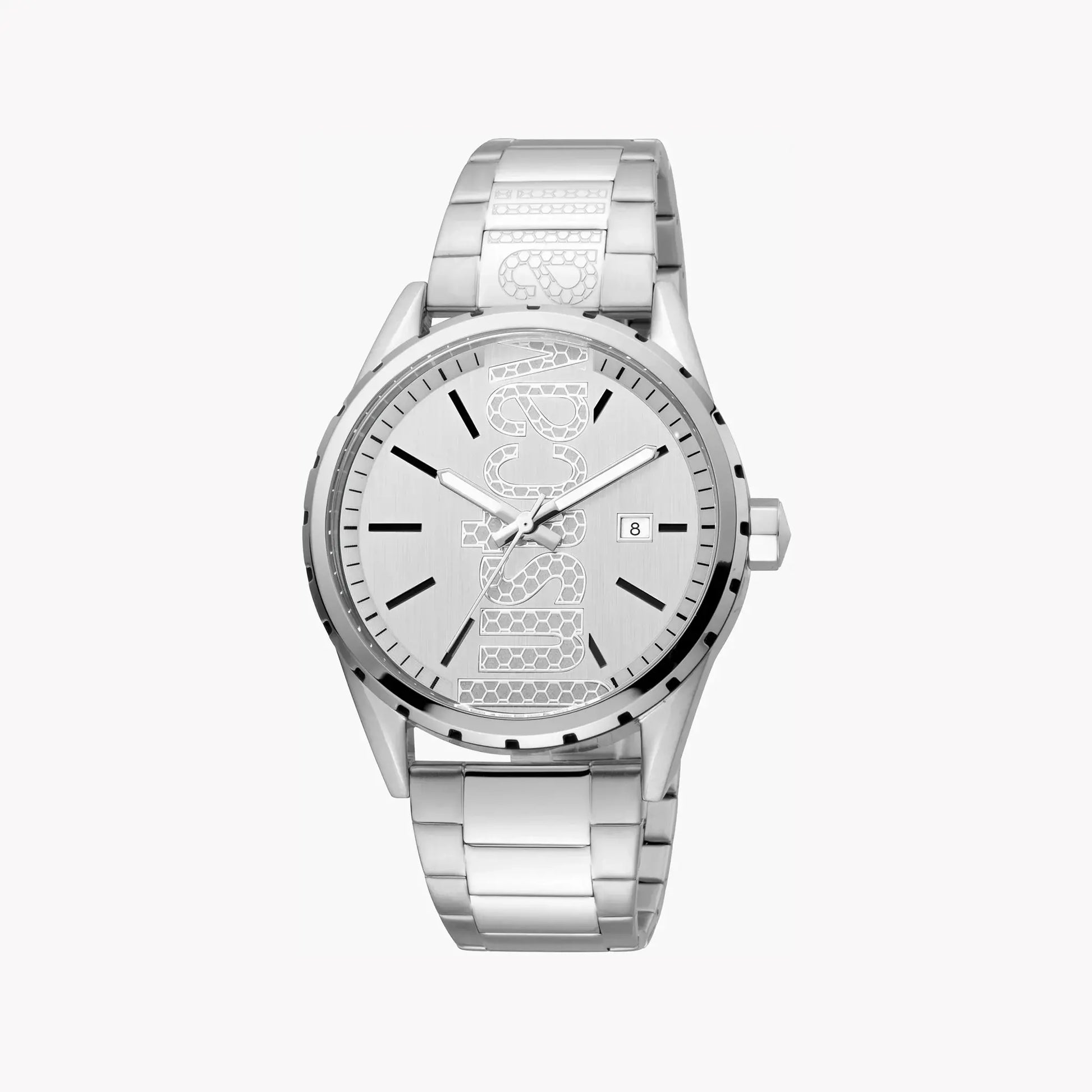 Just Cavalli Men's Silver Watch, Stainless Steel Band | Jc1g082m0055 by JUST CAVALLI