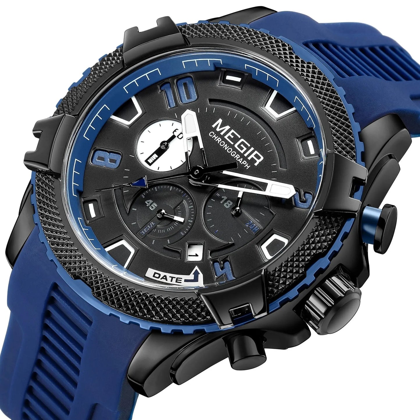 MEGIR Luxury Men's Watches Fashion Sport Quartz Watch Waterproof Date Chronograph Military Wristwatches Clock Reloj Hombre 2200 by MEGIR WATCH GROUP