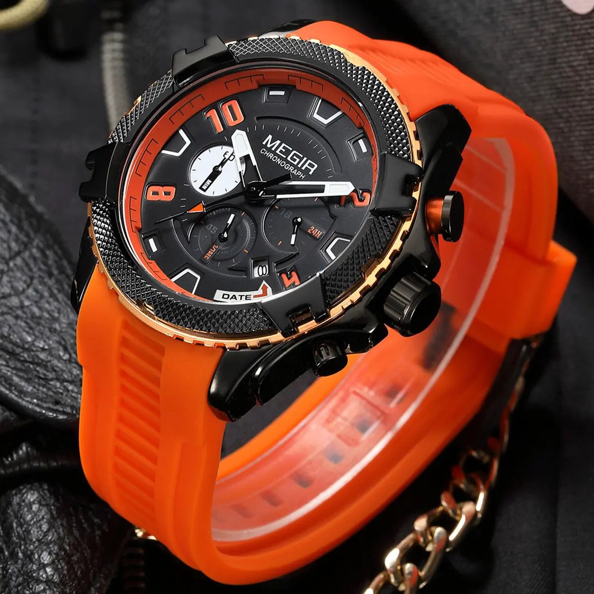 MEGIR Luxury Men's Watches Fashion Sport Quartz Watch Waterproof Date Chronograph Military Wristwatches Clock Reloj Hombre 2200 by MEGIR WATCH GROUP