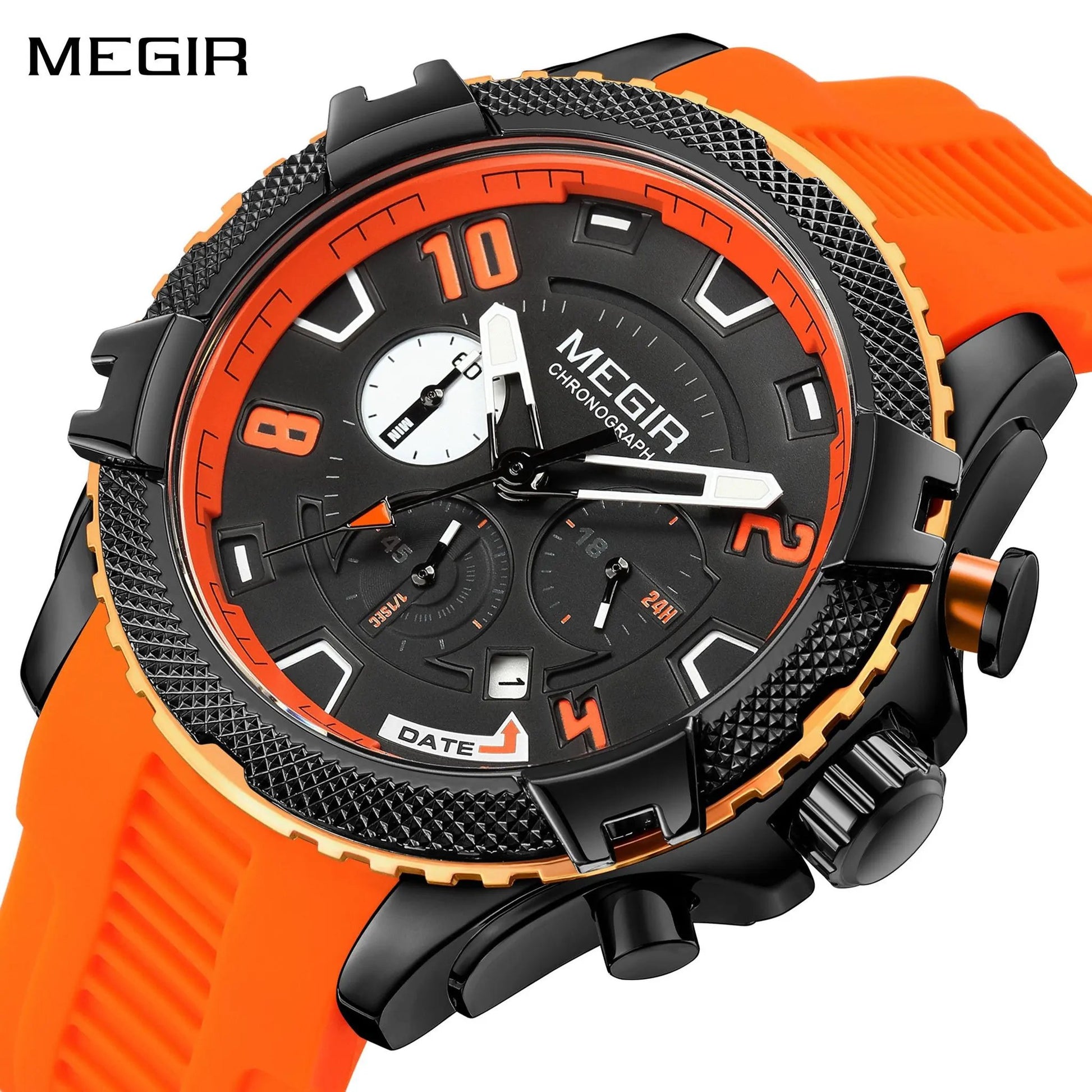 MEGIR Luxury Men's Watches Fashion Sport Quartz Watch Waterproof Date Chronograph Military Wristwatches Clock Reloj Hombre 2200 by MEGIR WATCH GROUP