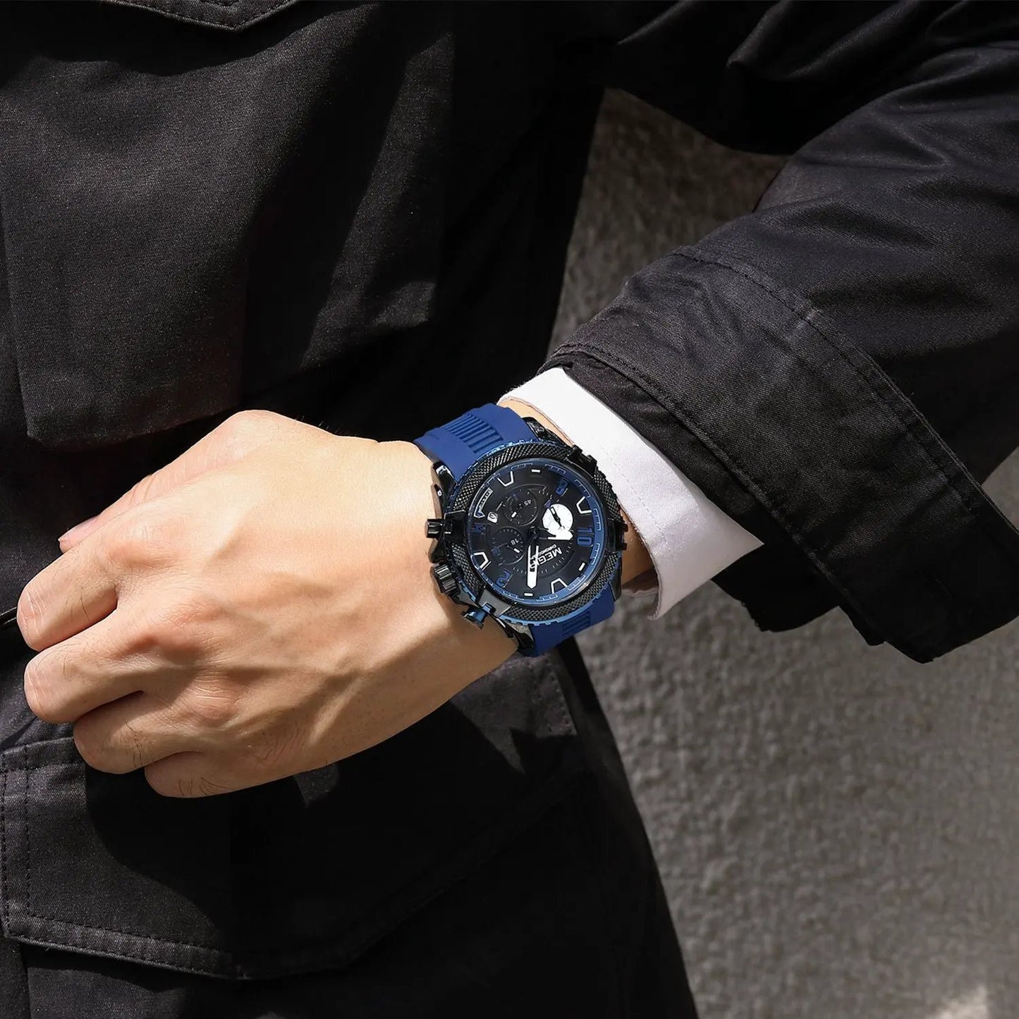 MEGIR Luxury Men's Watches Fashion Sport Quartz Watch Waterproof Date Chronograph Military Wristwatches Clock Reloj Hombre 2200 by MEGIR WATCH GROUP