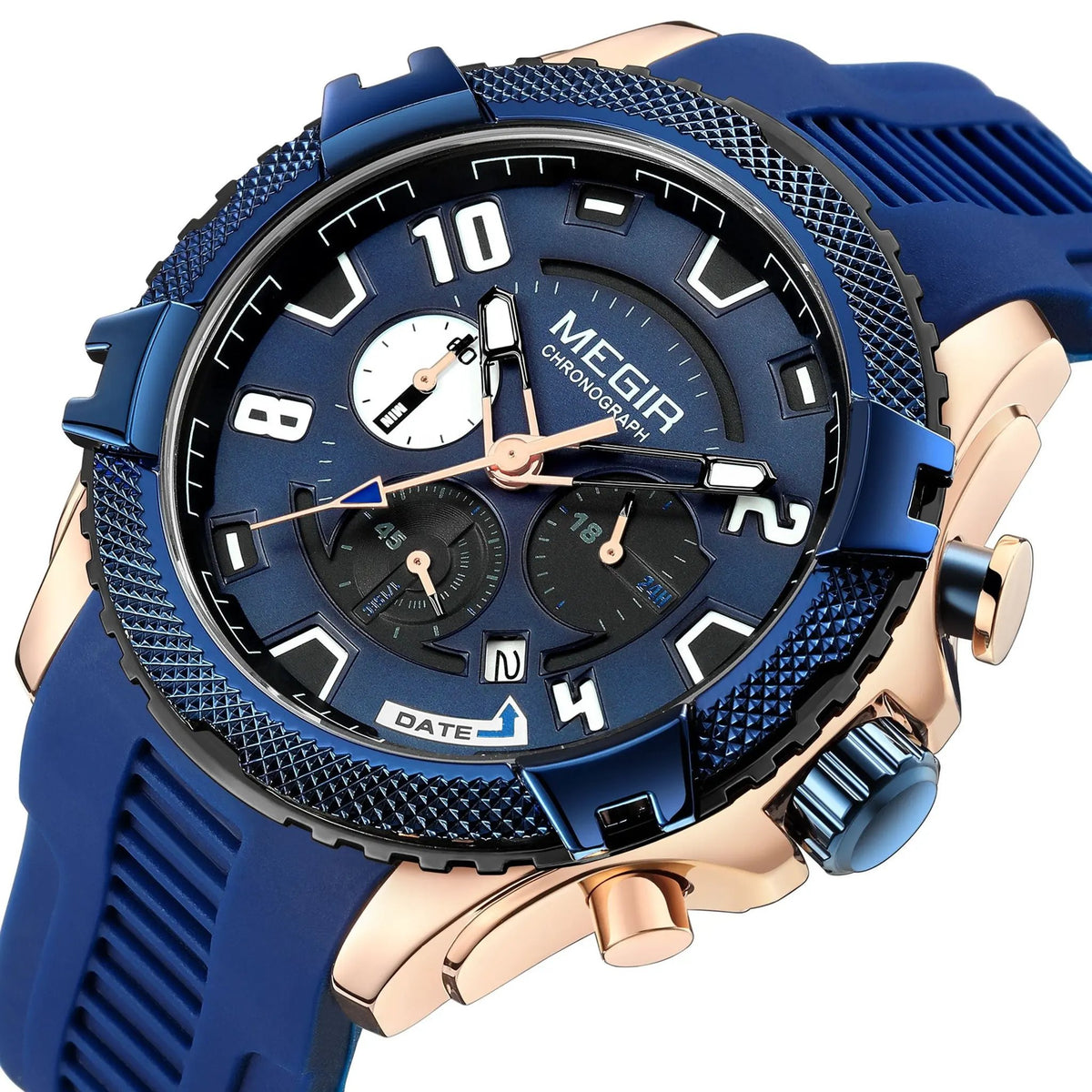 MEGIR Luxury Men's Watches Fashion Sport Quartz Watch Waterproof Date Chronograph Military Wristwatches Clock Reloj Hombre 2200 by MEGIR WATCH GROUP
