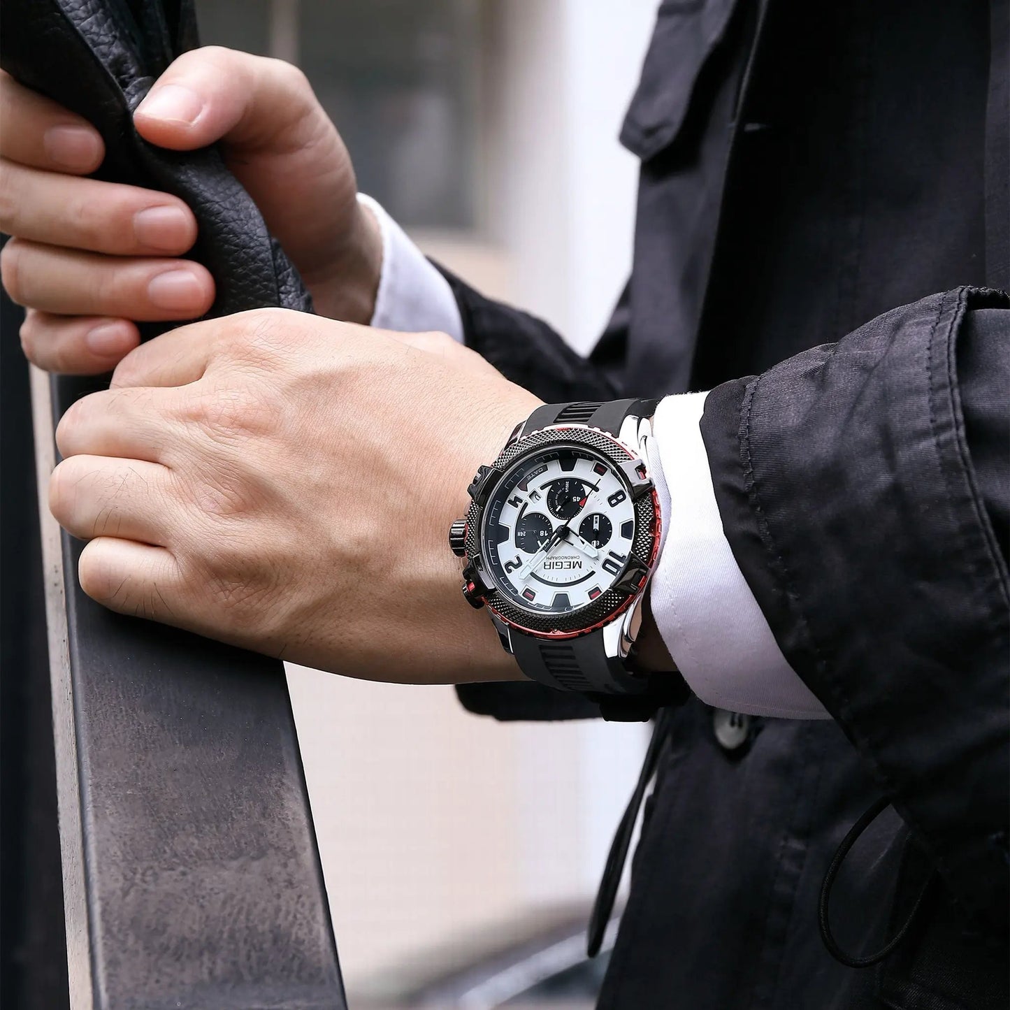 MEGIR Luxury Men's Watches Fashion Sport Quartz Watch Waterproof Date Chronograph Military Wristwatches Clock Reloj Hombre 2200 by MEGIR WATCH GROUP