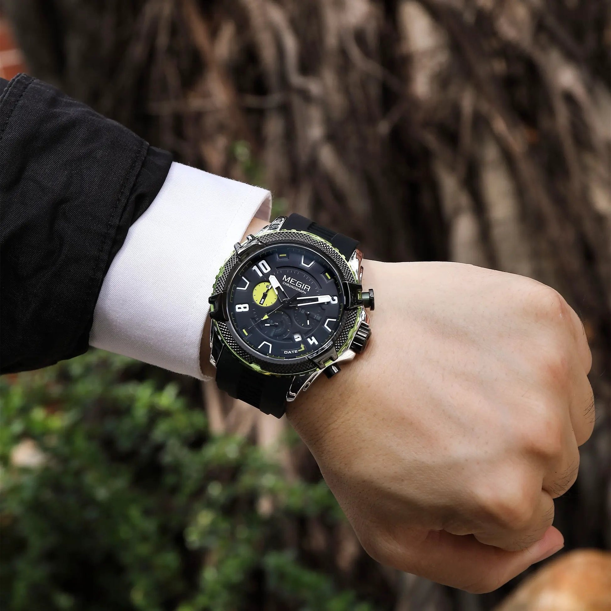 MEGIR Luxury Men's Watches Fashion Sport Quartz Watch Waterproof Date Chronograph Military Wristwatches Clock Reloj Hombre 2200 by MEGIR WATCH GROUP