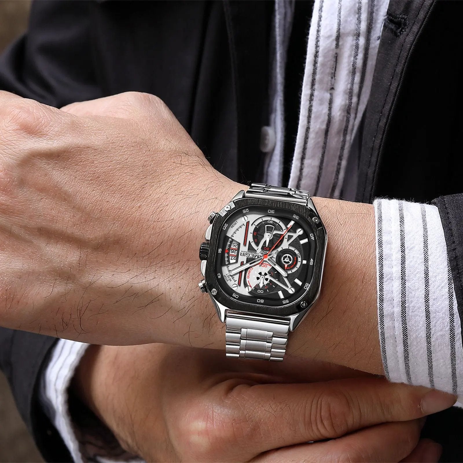 MEGIR Sports Military Watches for Men Luxury Business Casual Wristwatches Waterproof Date Clock Chronograph Reloj Hombre 2217 by MEGIR WATCH GROUP