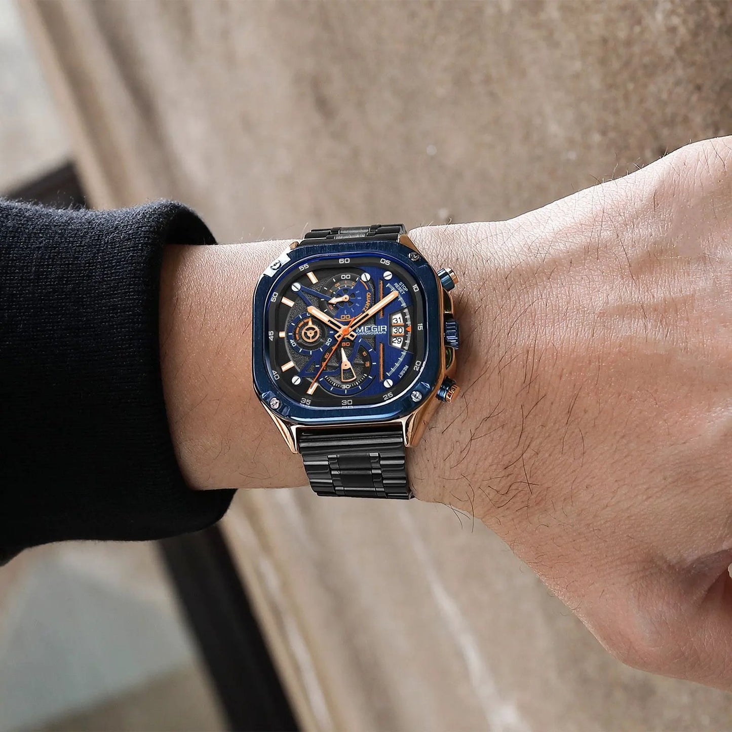 MEGIR Sports Military Watches for Men Luxury Business Casual Wristwatches Waterproof Date Clock Chronograph Reloj Hombre 2217 by MEGIR WATCH GROUP