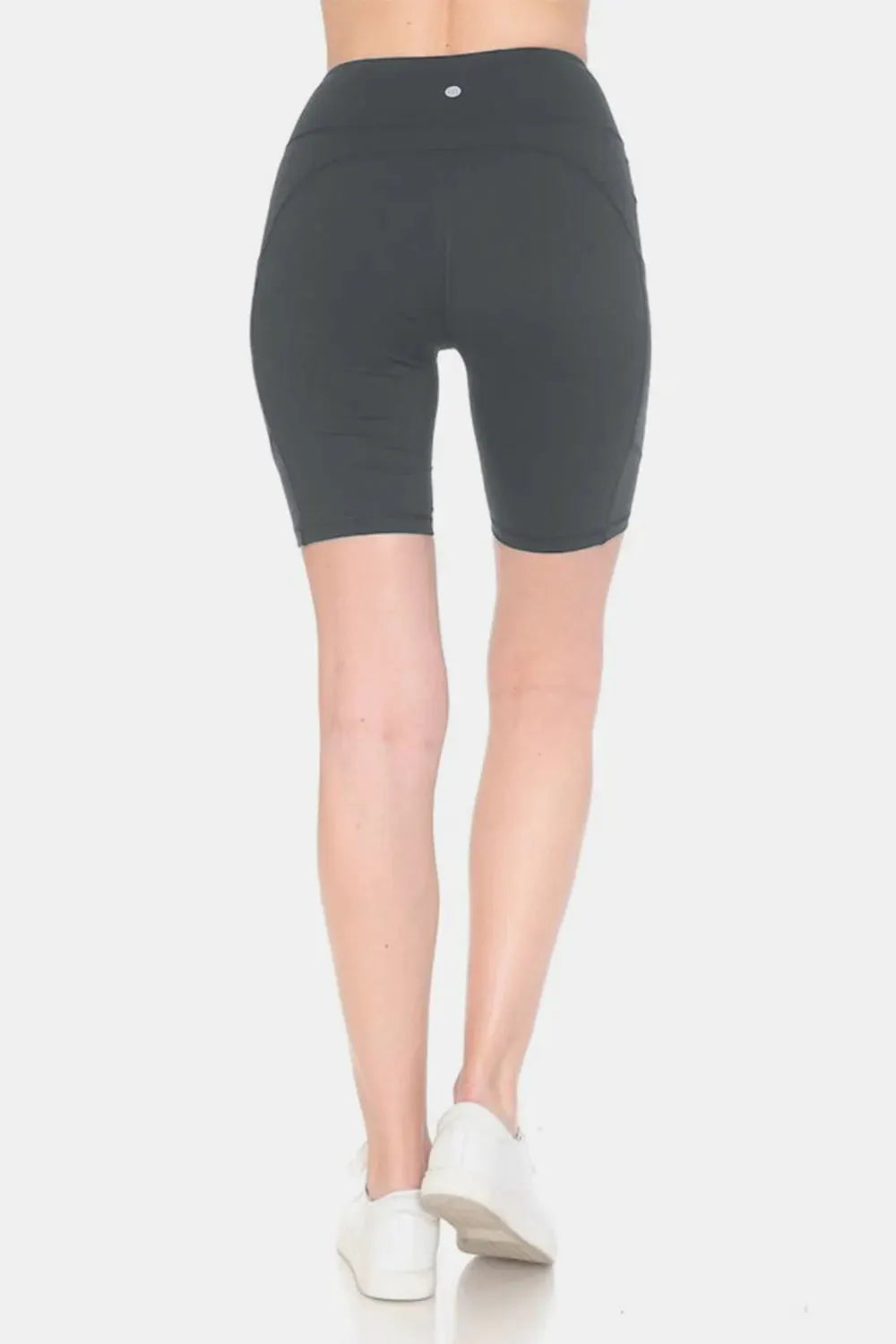 Leggings Depot Full Size High Waist Active Shorts by Leggings Depot