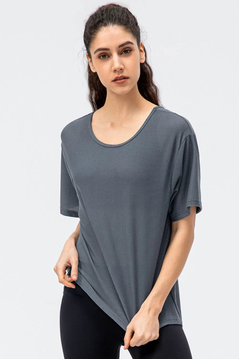 Round Neck Short Sleeve Active Tee by Partner Label