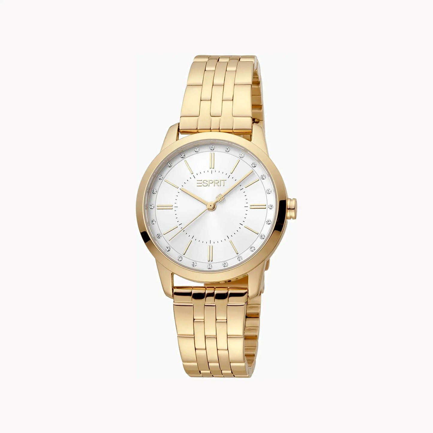 Esprit Women's Gold Stainless Steel Watch, Silver Dial | Es1l067m0065 by ESPRIT