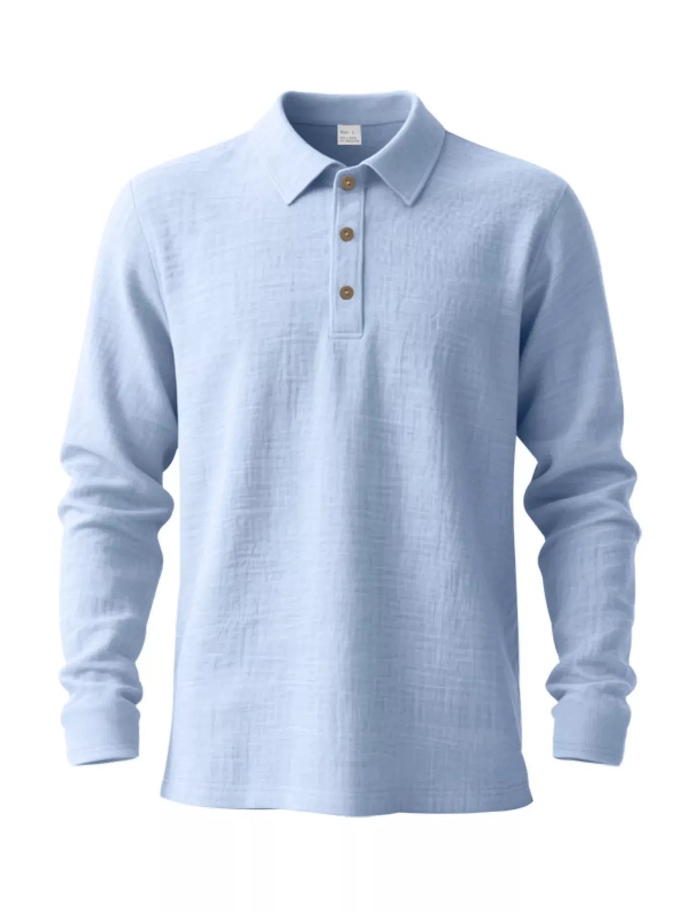 Men's Full Size Classic Long Sleeve Polo Plus Size by Trendsi