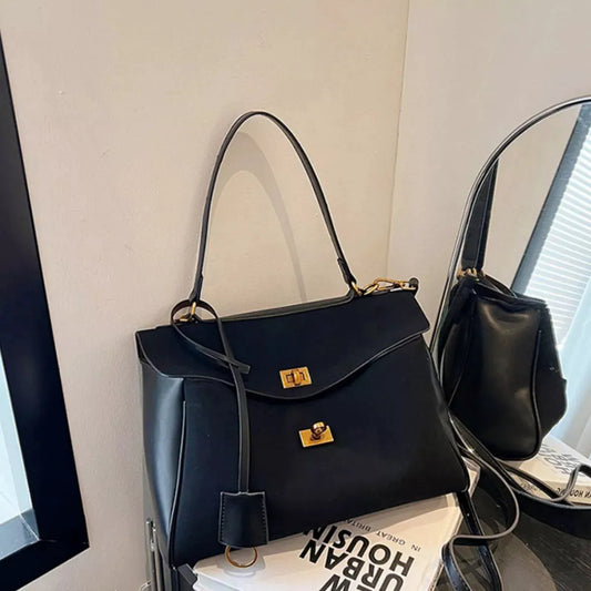 Solid Color Flap Crossbody Bag by Partner Label