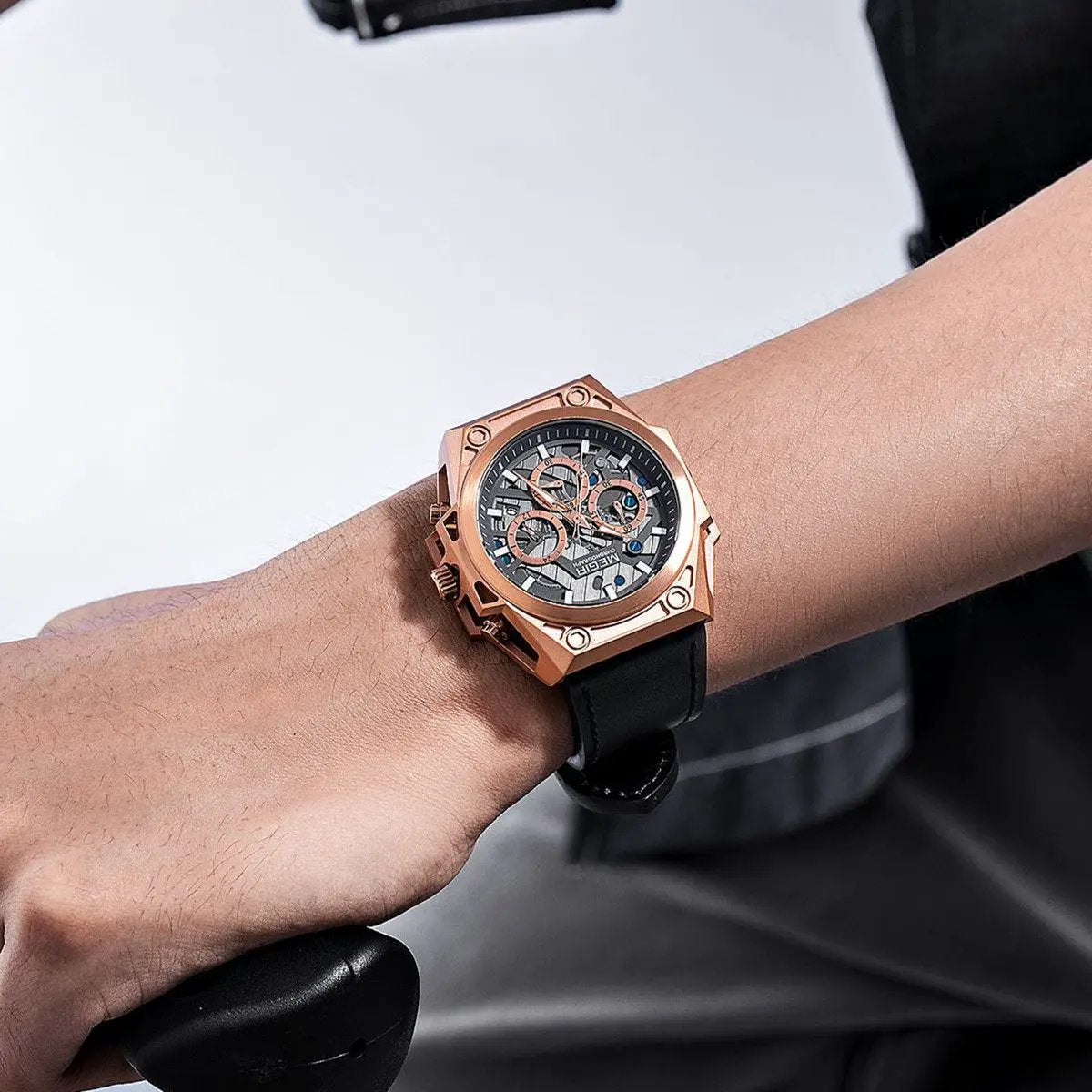 MEGIR Men's Watches Waterproof Sports Wristwatches Quartz Military Chronograph Luminous Male Clock Calendar Relogio Masculino 4220 by MEGIR WATCH GROUP
