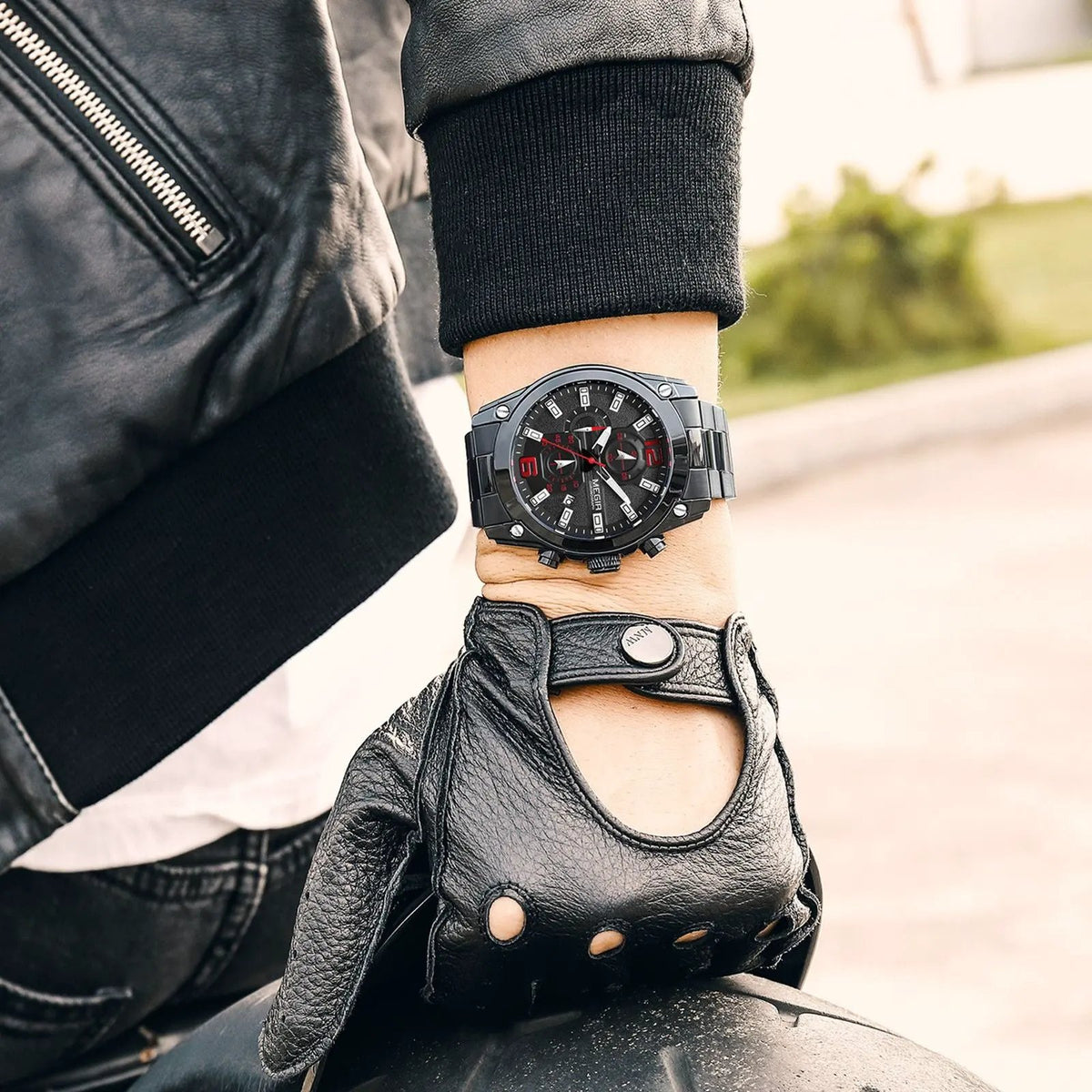 MEGIR Luxury Men Business Casual Wristwatch Chronograph Stainless Steel Waterproof Luminous Quartz Watch Clock Calendar Reloj Hombre 2063 by MEGIR WATCH GROUP