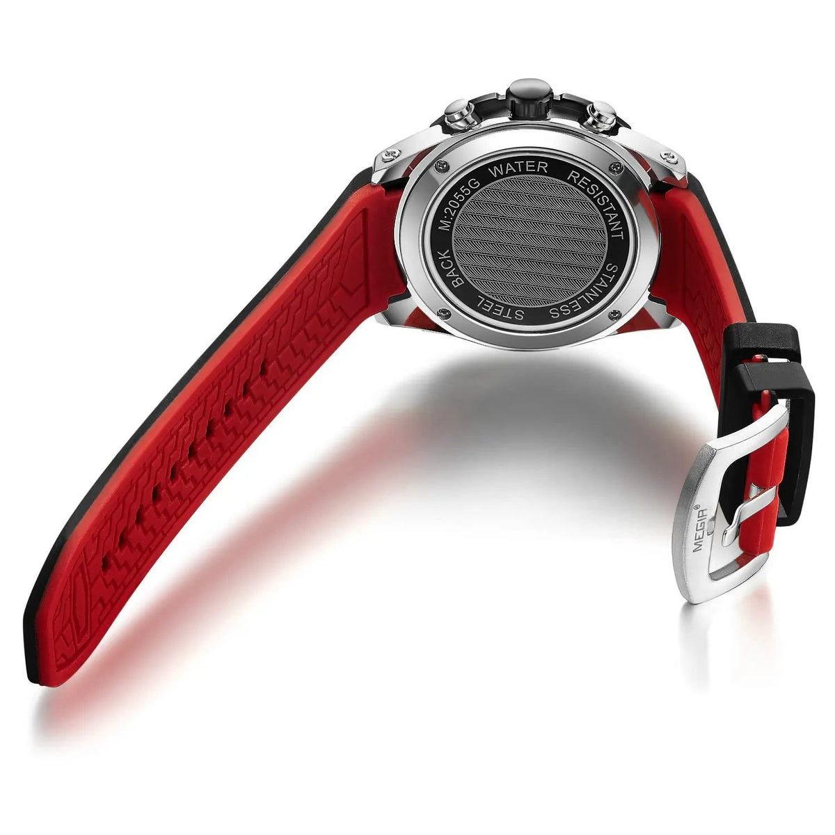 MEGIR Fashion Men's Sport Watches Silicone Strap Military Quartz Wristwatch Clock Waterproof Male Chronograph Montre Homme 2055 by MEGIR WATCH GROUP