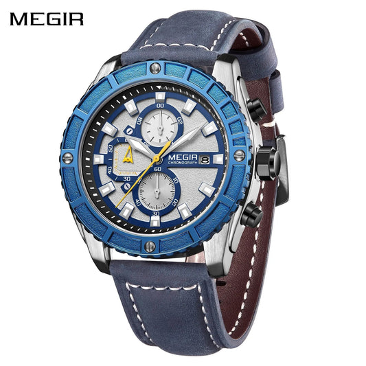 MEGIR Fashion Men's Sport Watches Waterproof Luminous Man Quartz Military Wristwatch Clock Gift for Men Relogio Masculino 2119 by MEGIR WATCH GROUP