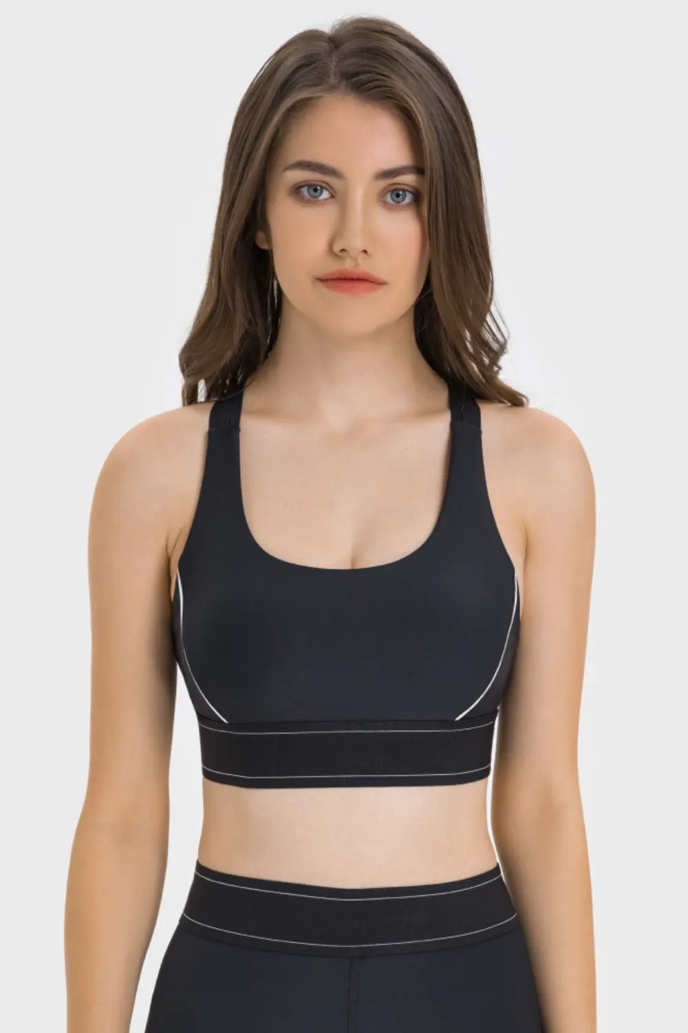 Millennia Contrast Sports Bra by Millennia