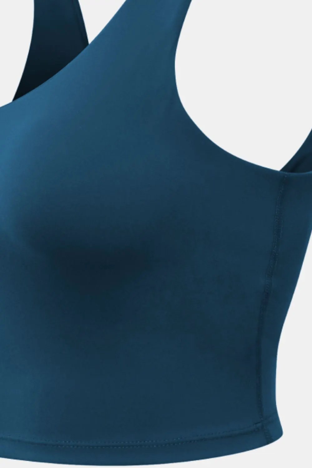 Cropped Scoop Neck Active Tank Top by Partner Label